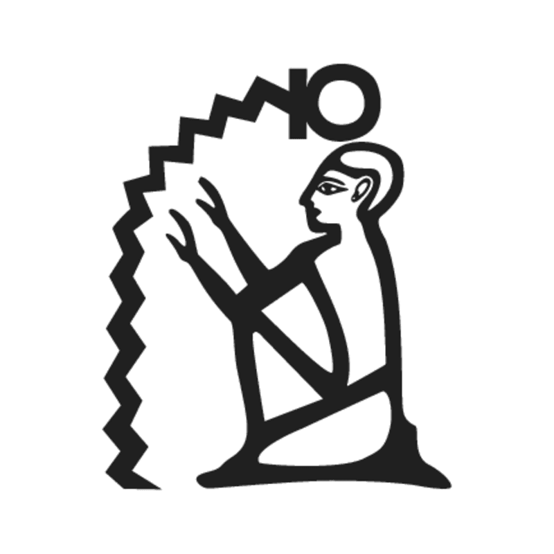 A6 — Homme assis, vase W54 sur le tête
