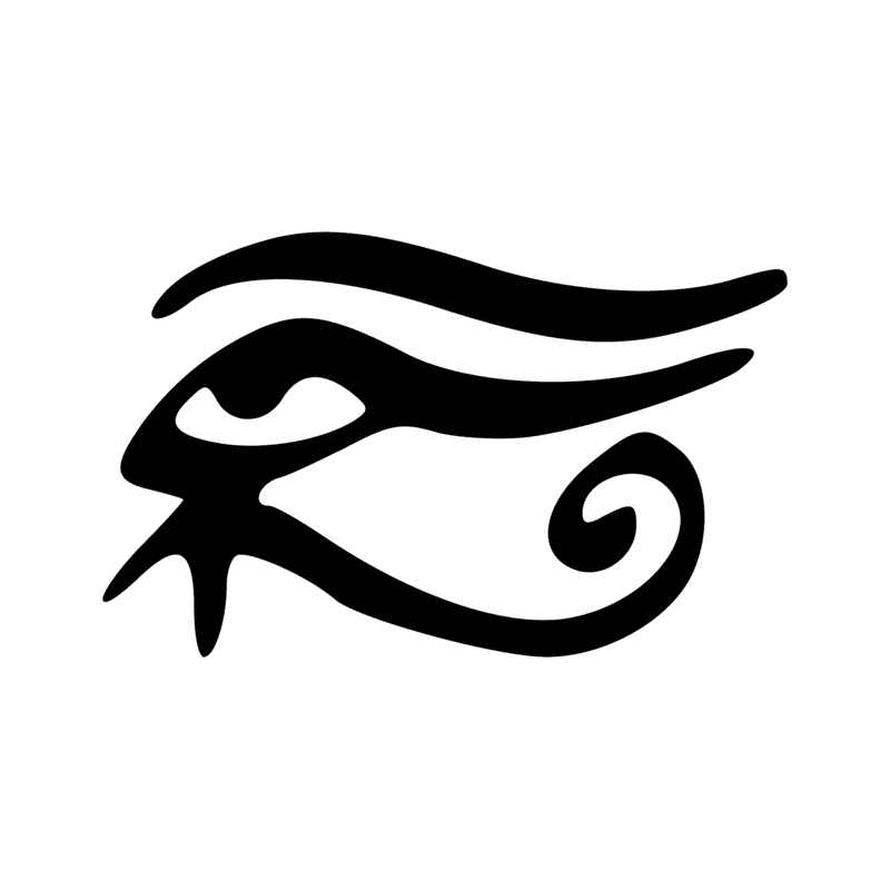 D10 — Oeil oudjat (oeil humain avec les marques d'un oeil de faucon)