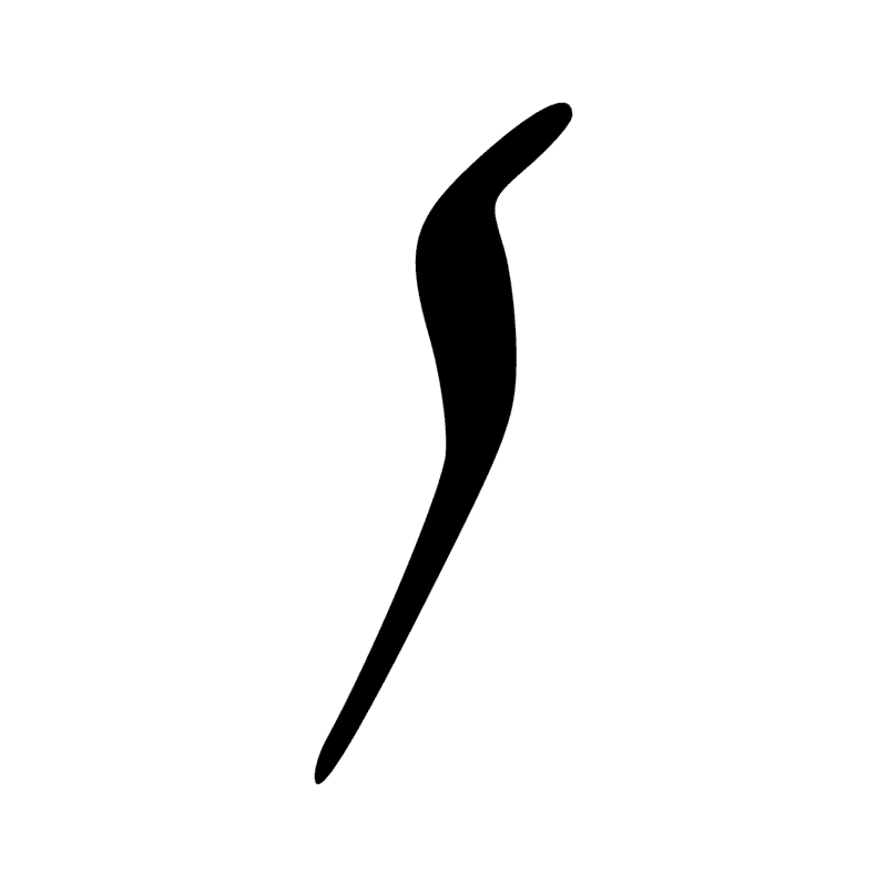 D13 — 1- Sourcil, sourcil de l'oeil Oudjat; 2- ligne courbe